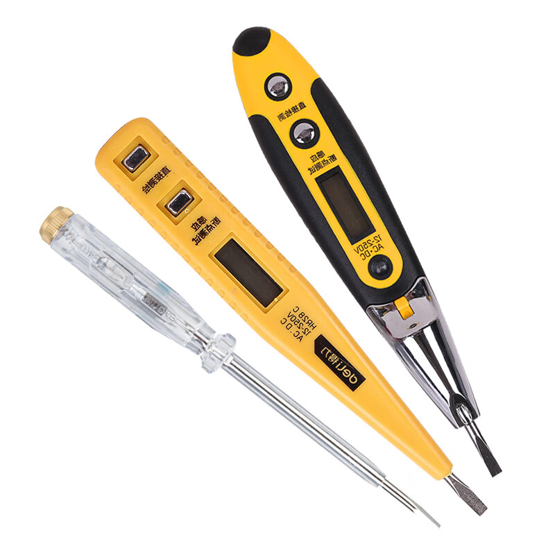 得力電筆電工專用測(cè)電筆多功能數(shù)顯高精度感應(yīng)試電驗(yàn)電線路檢測(cè)筆 90-1000V非接觸式感應(yīng)測(cè)電筆